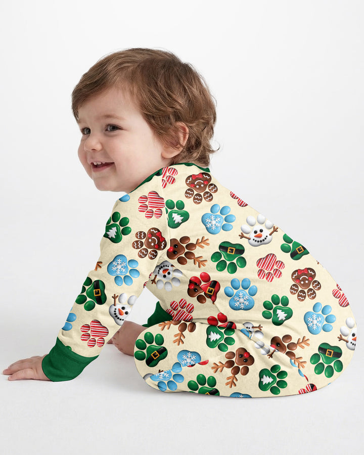 Santa Puppies Paw Bamboo Convertible Zippy