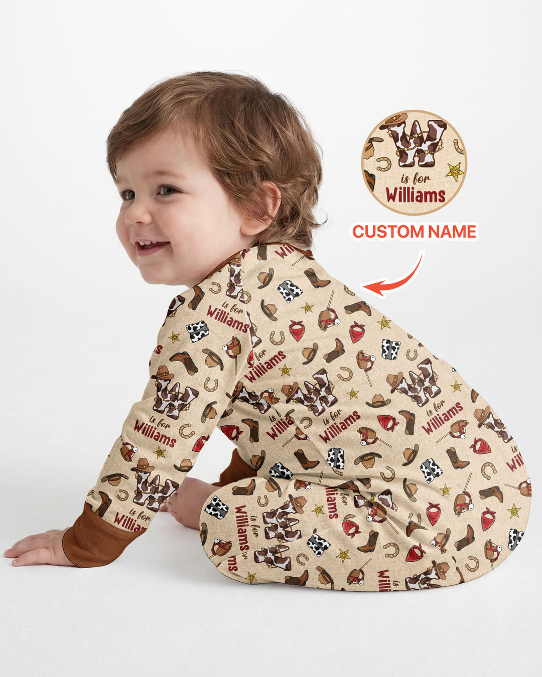 Little Wranglers Custom Name Bamboo Convertible Zippy