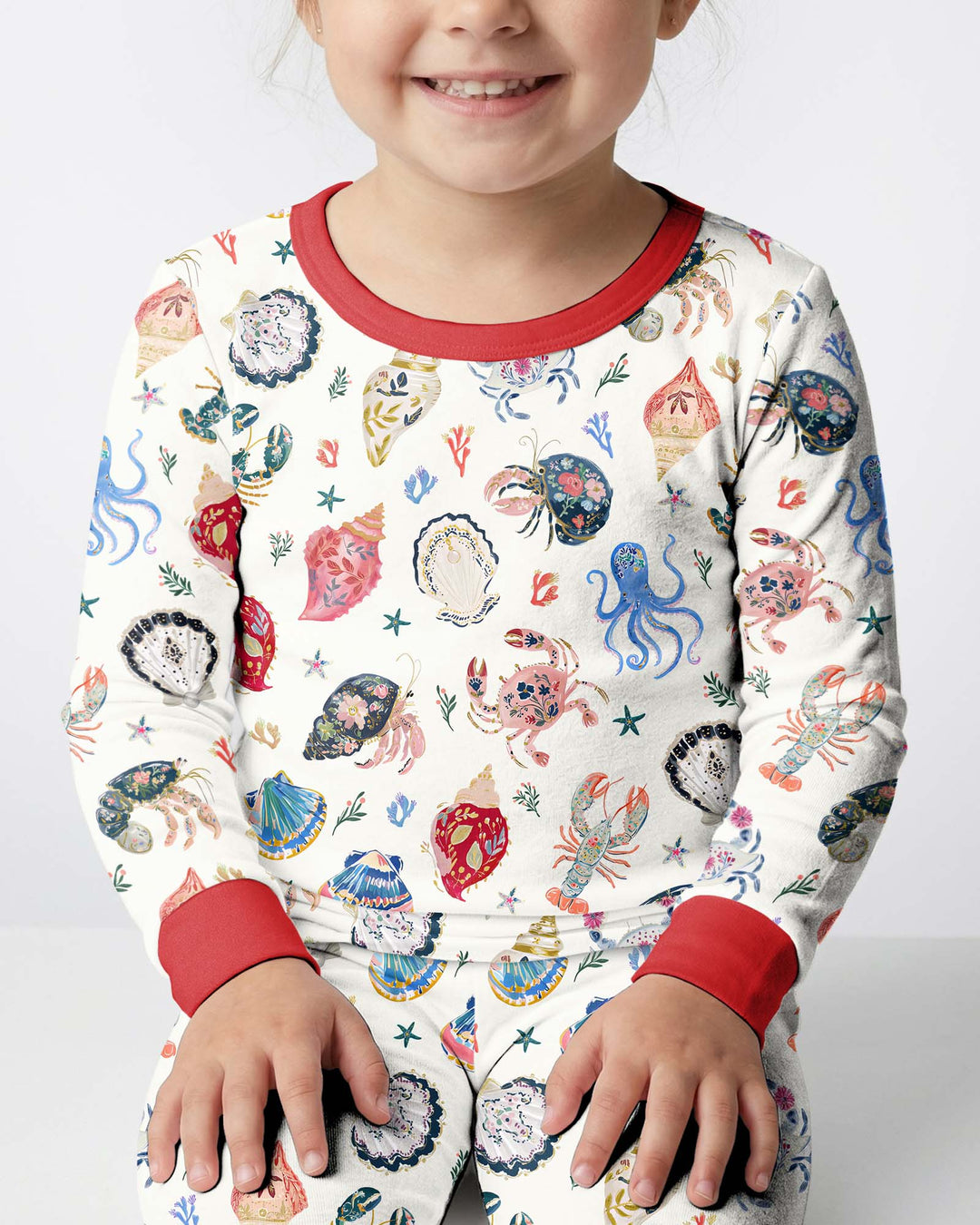 Preppy Coastal Bamboo Two Piece Long Sleeve Pajama Set