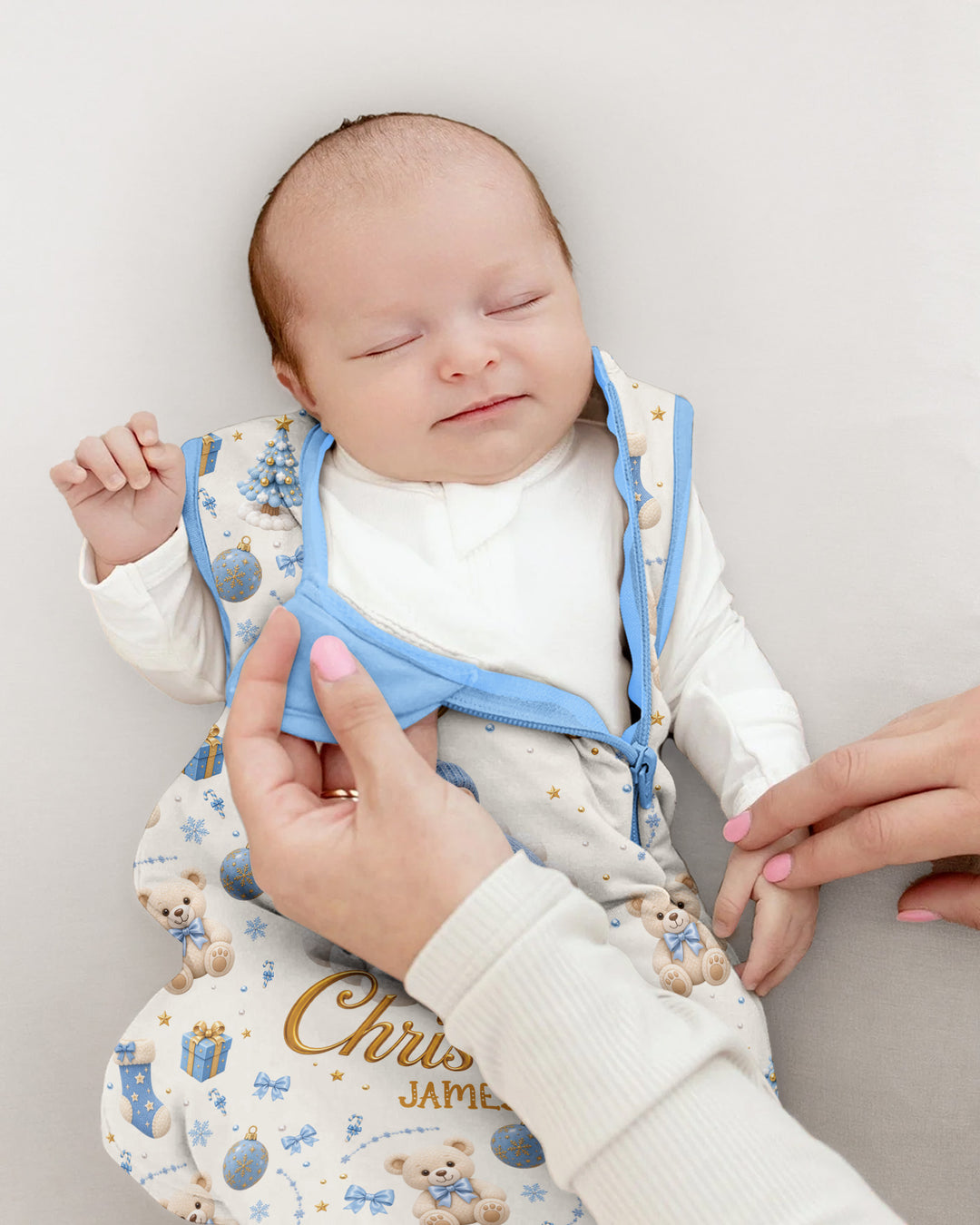 Baby First Christmas Bamboo Sleep Bag
