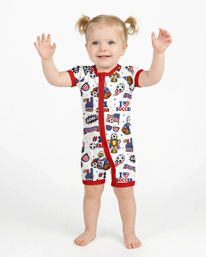 USA Soccer 2026 Party Bamboo Shorty Zippy