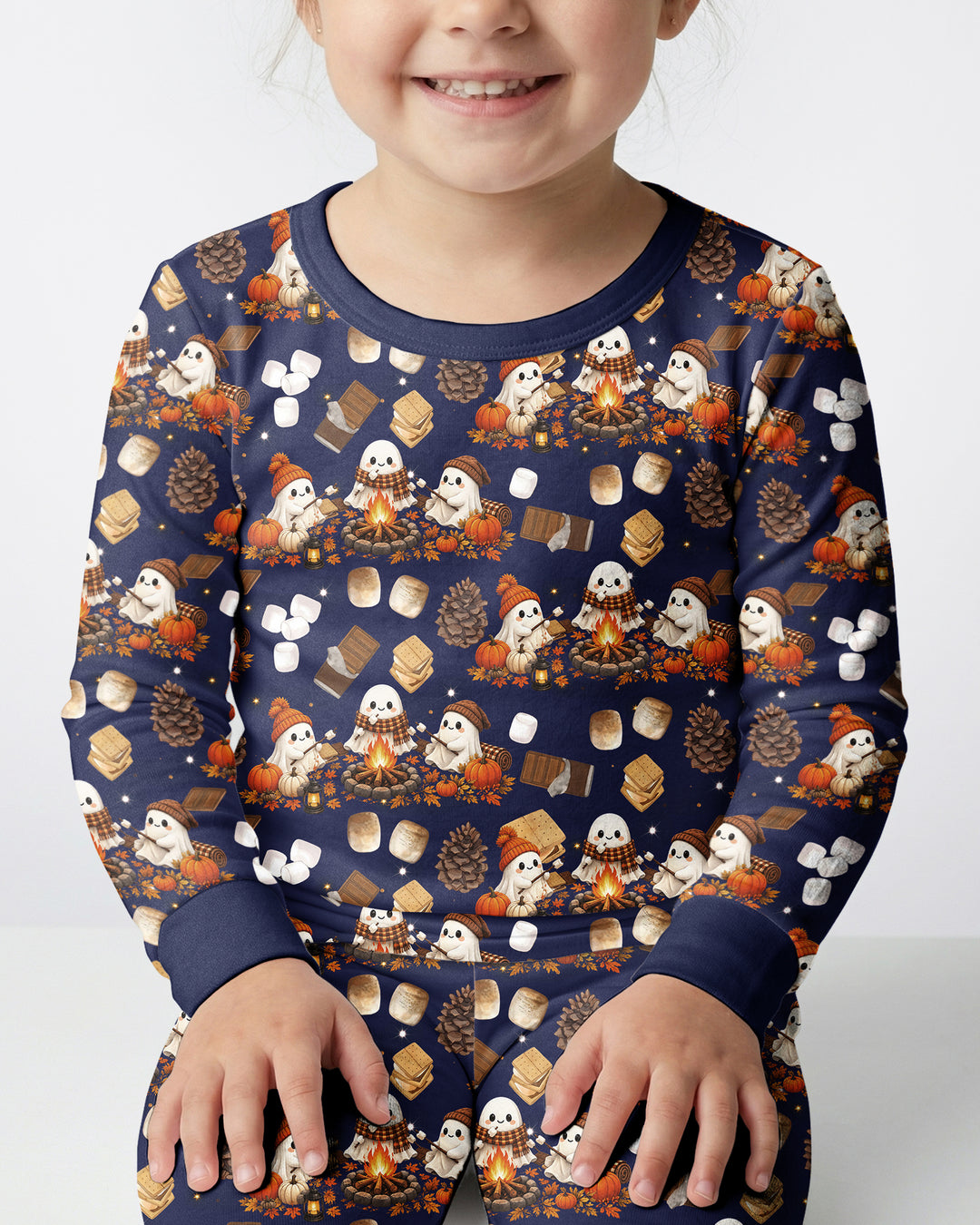Campfire Boo Bamboo Two Piece Long Sleeve Pajama Set