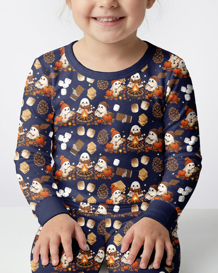 Campfire Boo Bamboo Two Piece Long Sleeve Pajama Set