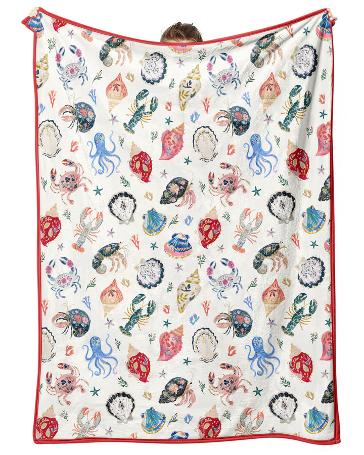 Preppy Coastal Bamboo Blanket