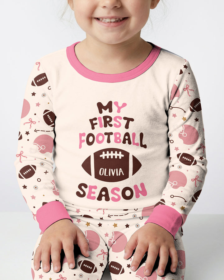 My First Football Season Bamboo Two Piece Long Sleeve Pajama Set