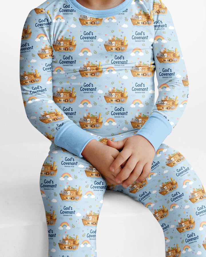 Template Bamboo Two Piece Long Sleeve Pyjamas Set
