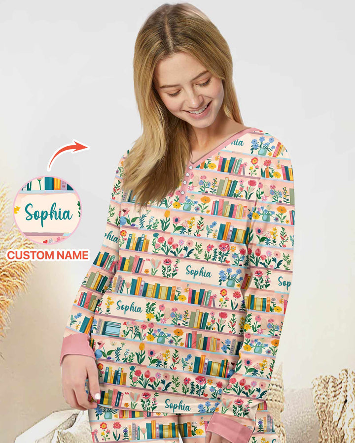 Personalized Book Lover Bamboo Women Pajama Set