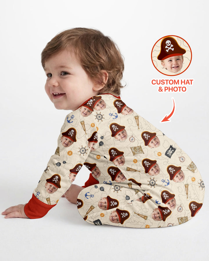 Custom Photo Treasure Map Adventures Family Matching Bamboo Convertible Zippy