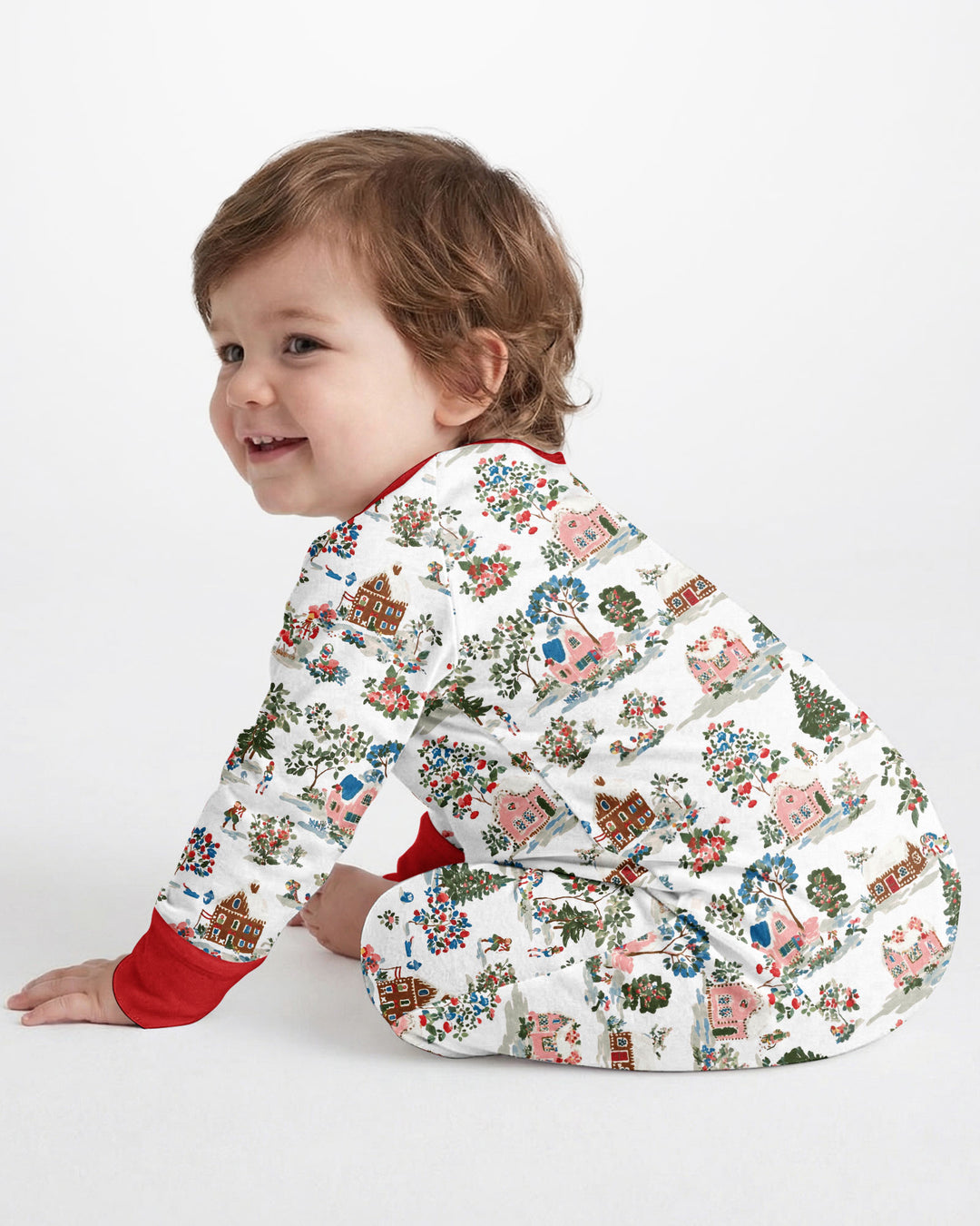Christmas Village Winter Holiday Bamboo Convertible Zippy