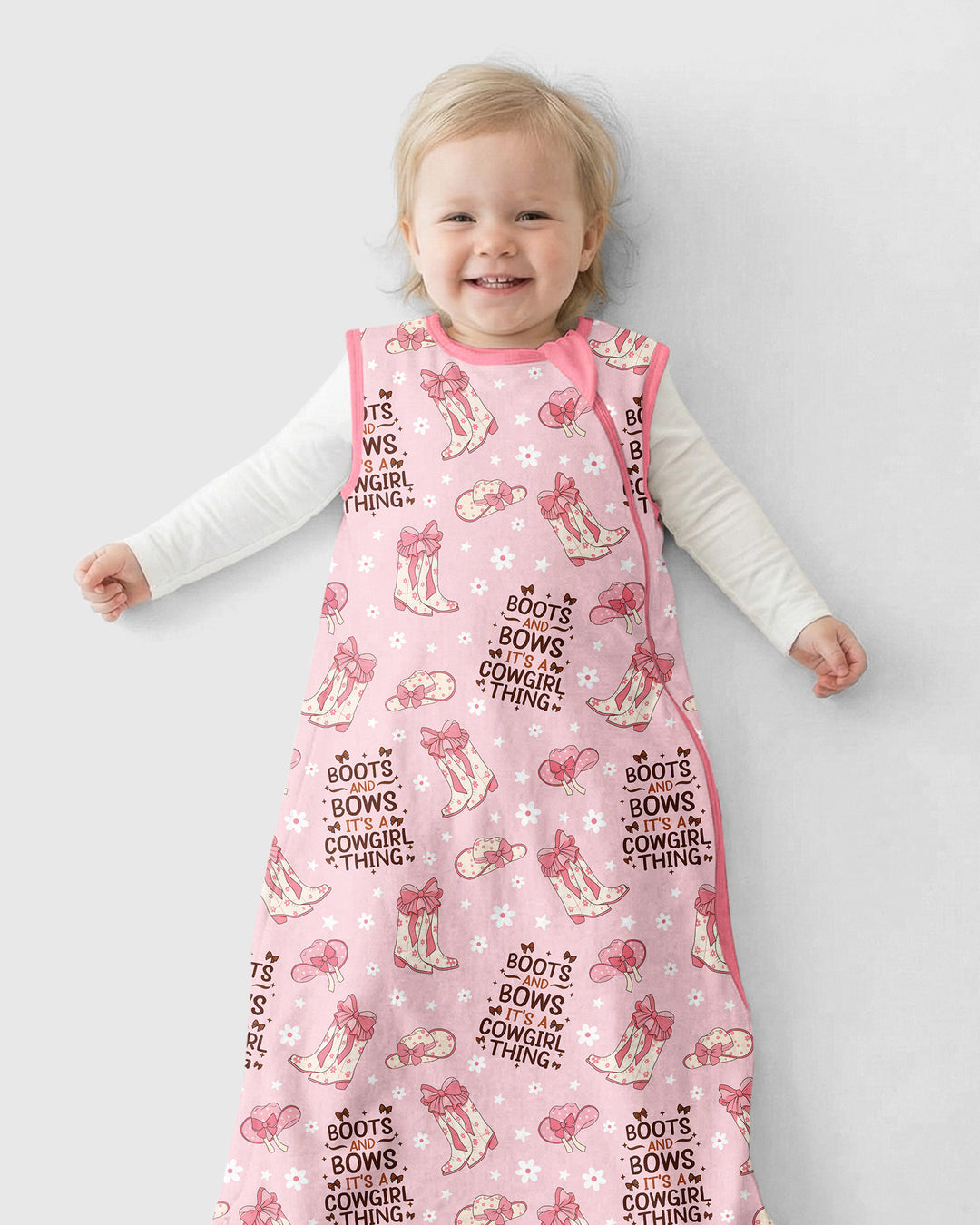 Western Cowgirl Boots And Bows Bamboo Sleep Bag