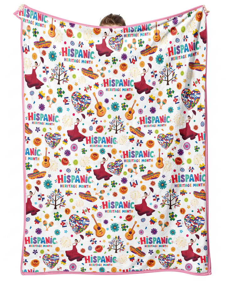 Fiesta Hispanic Heritage Month Bamboo Blanket