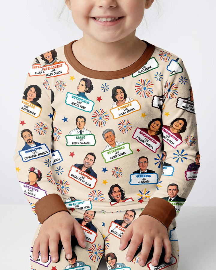 Template Bamboo Two Piece Long Sleeve Pyjamas Set