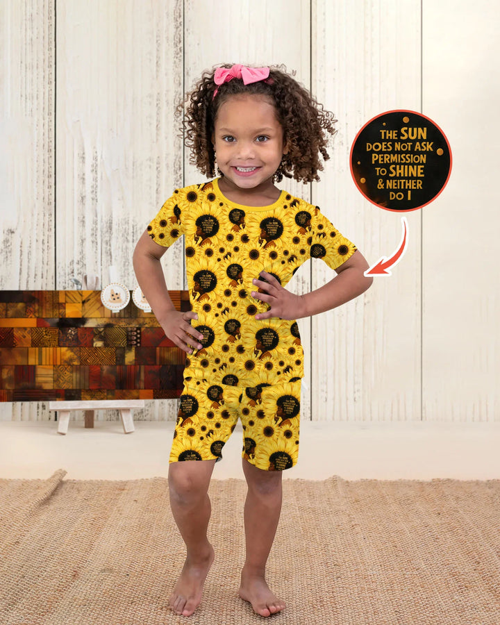 Sunflower Sunaya Bamboo Two Piece Short Sleeve Shorts Pajama Set