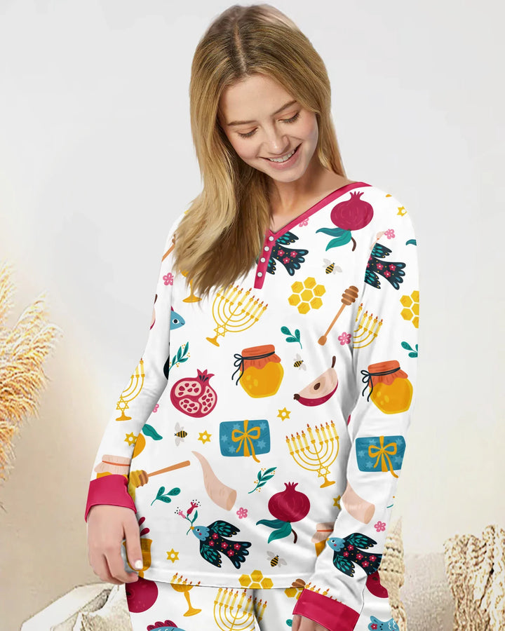 Shanah Tovah Party Bamboo Women Pajama Set