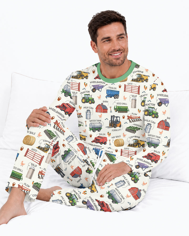 Little Farmer Bamboo Men's Pajama Set