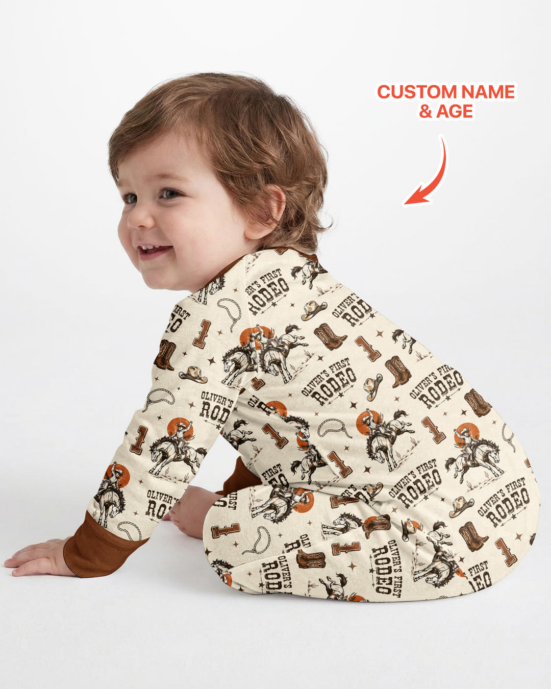 Custom Name Birthday Rodeo Bamboo Convertible Zippy