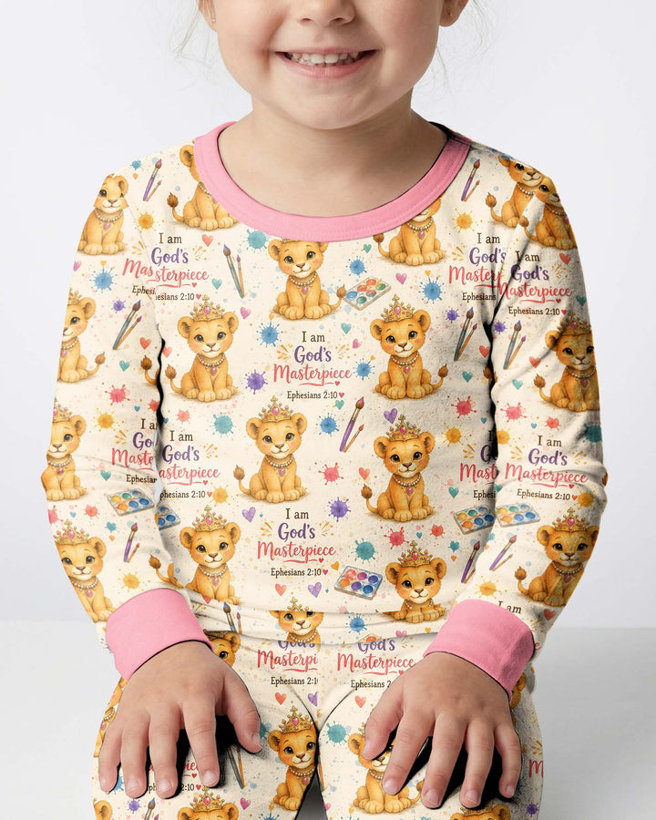 I Am God's Masterpiece Two Piece Long Sleeve Pajama Set