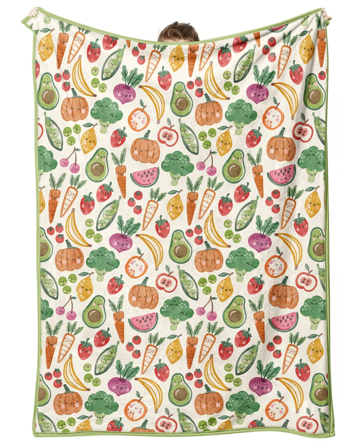 Veggie Friends Family Matching Bamboo Blanket