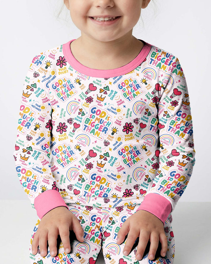Template Bamboo Two Piece Long Sleeve Pyjamas Set