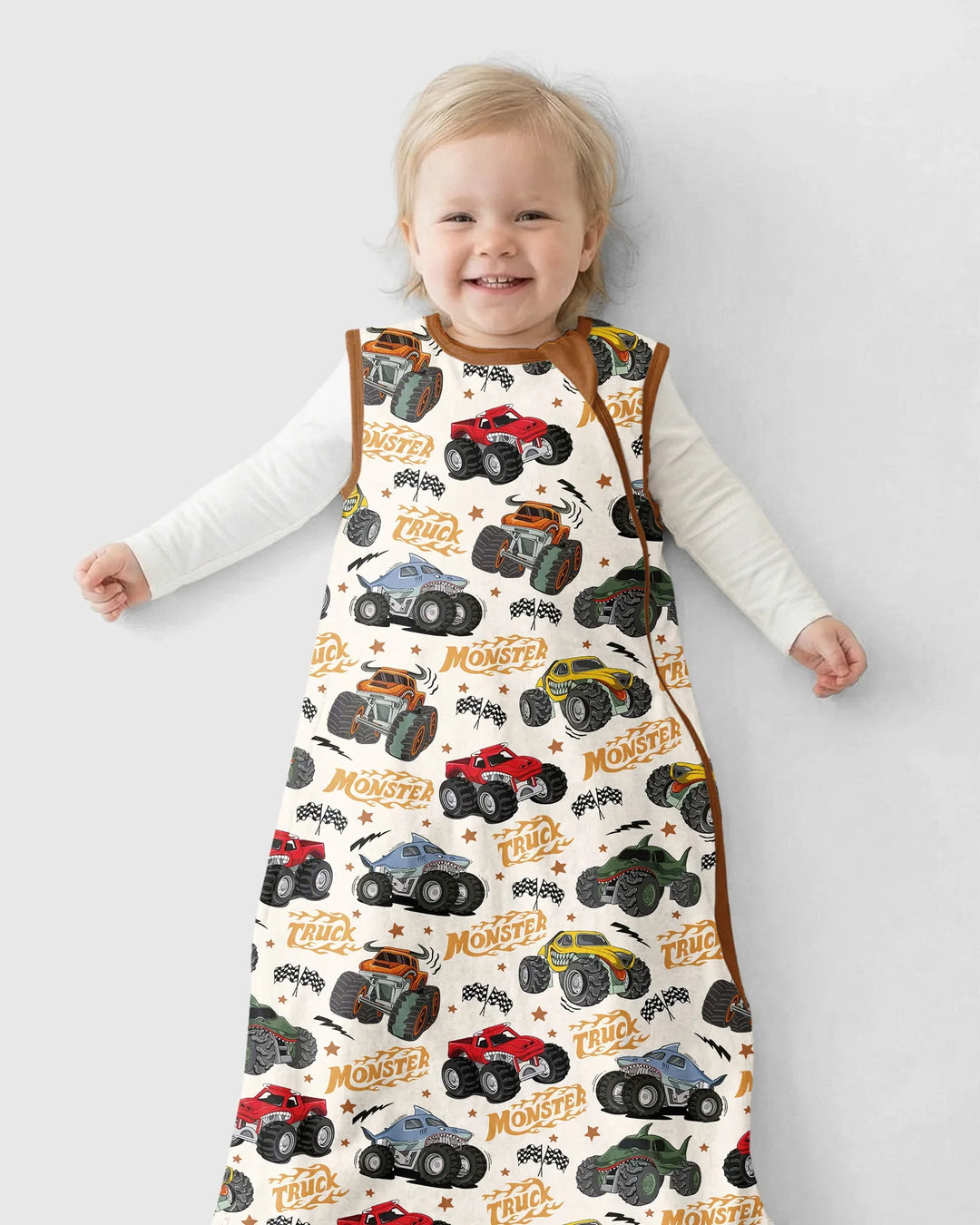 Vroom Vroom Monster Truck Bamboo Sleep Bag
