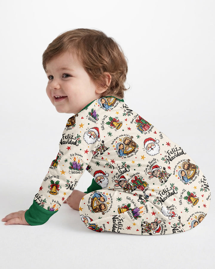 Whimsical Feliz Navidad Christmas Bamboo Convertible Zippy