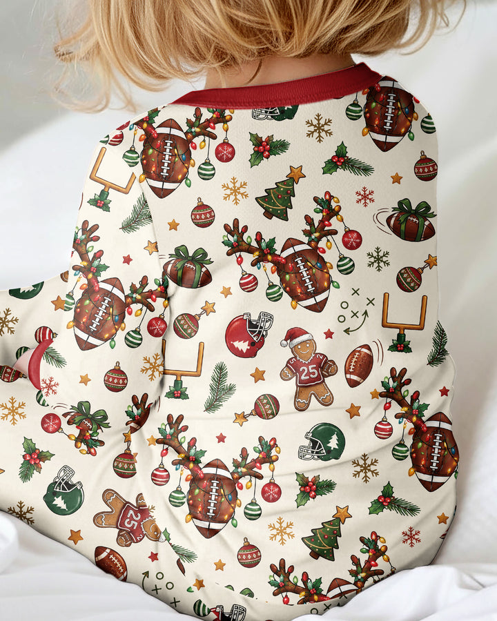 Football Christmas Merry Kickmas Bamboo Convertible Zippy