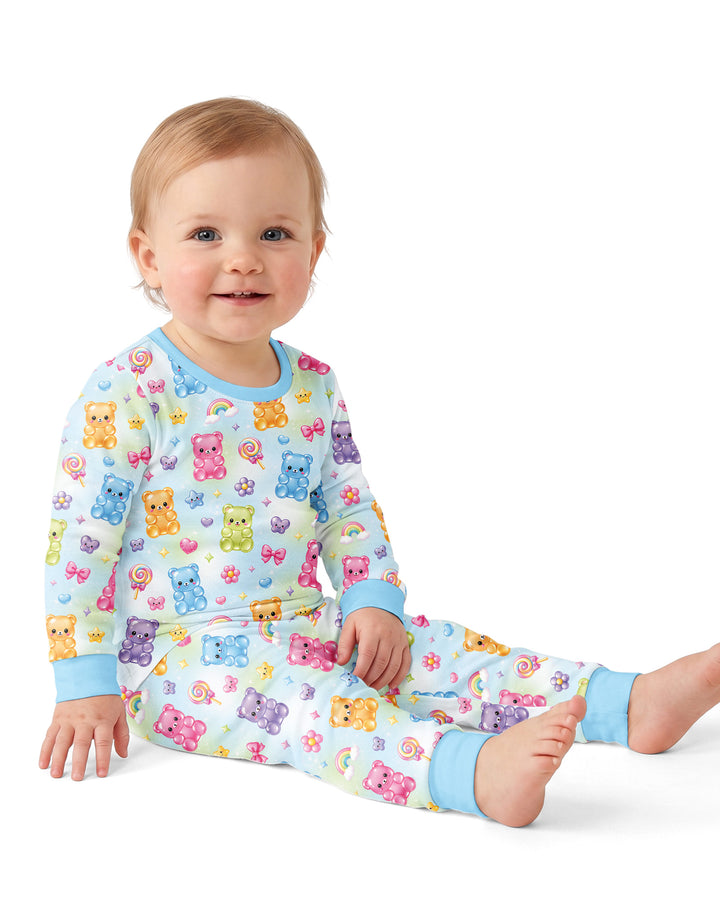 Gummy Bear Candyland Bamboo Two Piece Long Sleeve Pajama Set