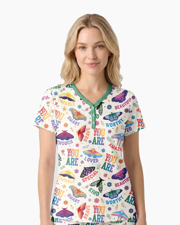 Proud Wings Family Matching Bamboo Women Short Sleeve Short Pajama Set