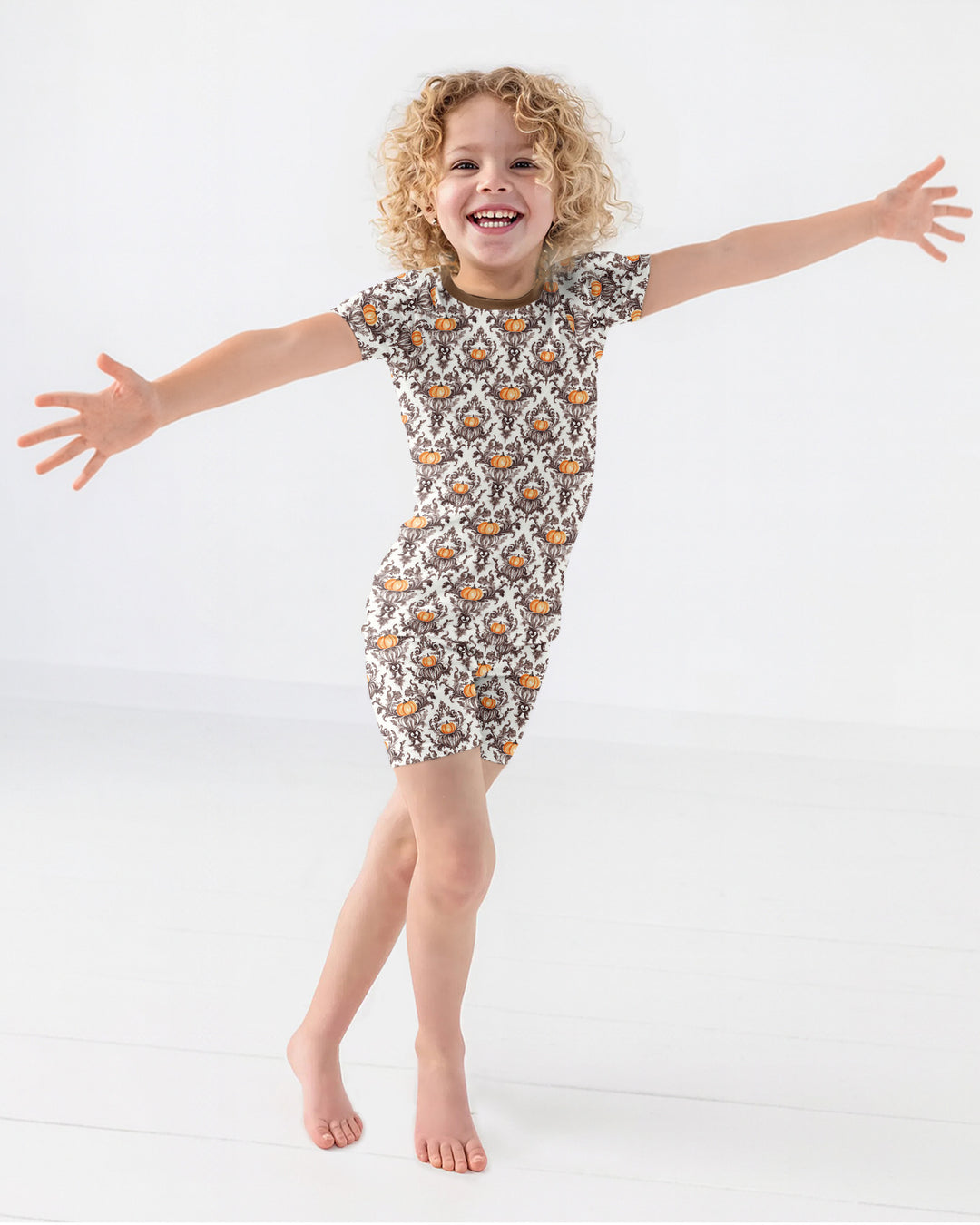 Template Bamboo Two Piece Short Sleeve Shorts Pyjamas Set