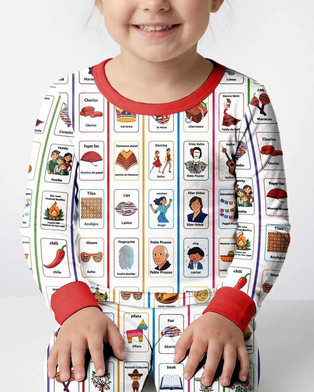 Template Bamboo Two Piece Long Sleeve Pyjamas Set