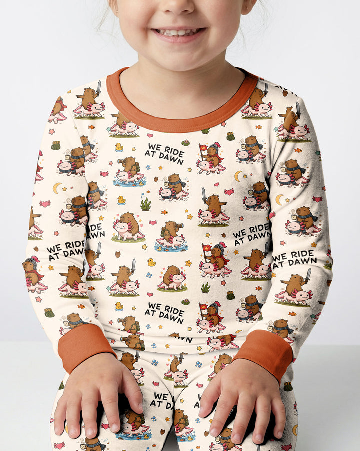 We Ride At Dawn Bamboo Two Piece Long Sleeve Pajama Set
