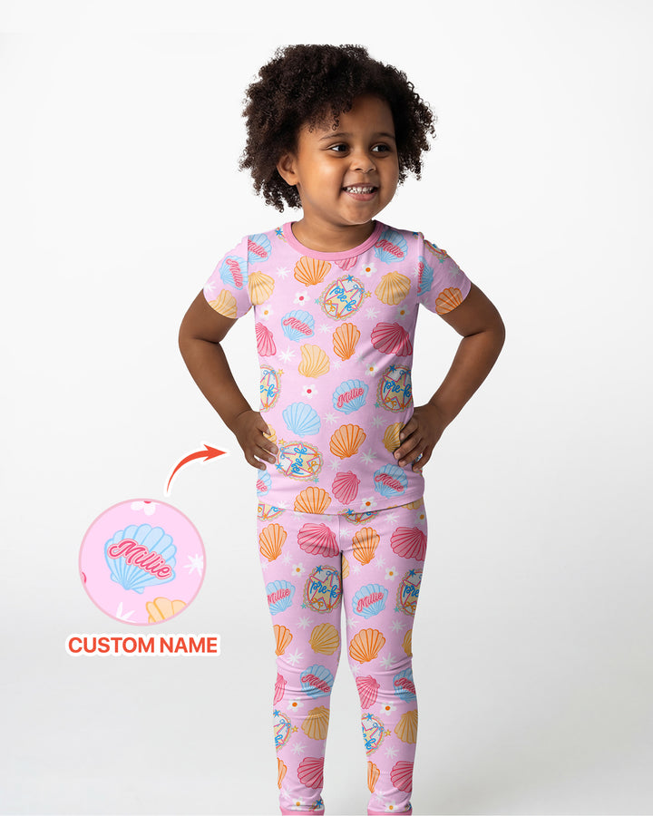 CUSTOM Template Bamboo Two Piece Short Sleeve Pyjamas Set