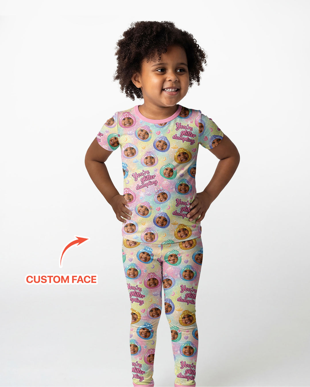 CUSTOM Template Bamboo Two Piece Short Sleeve Pyjamas Set