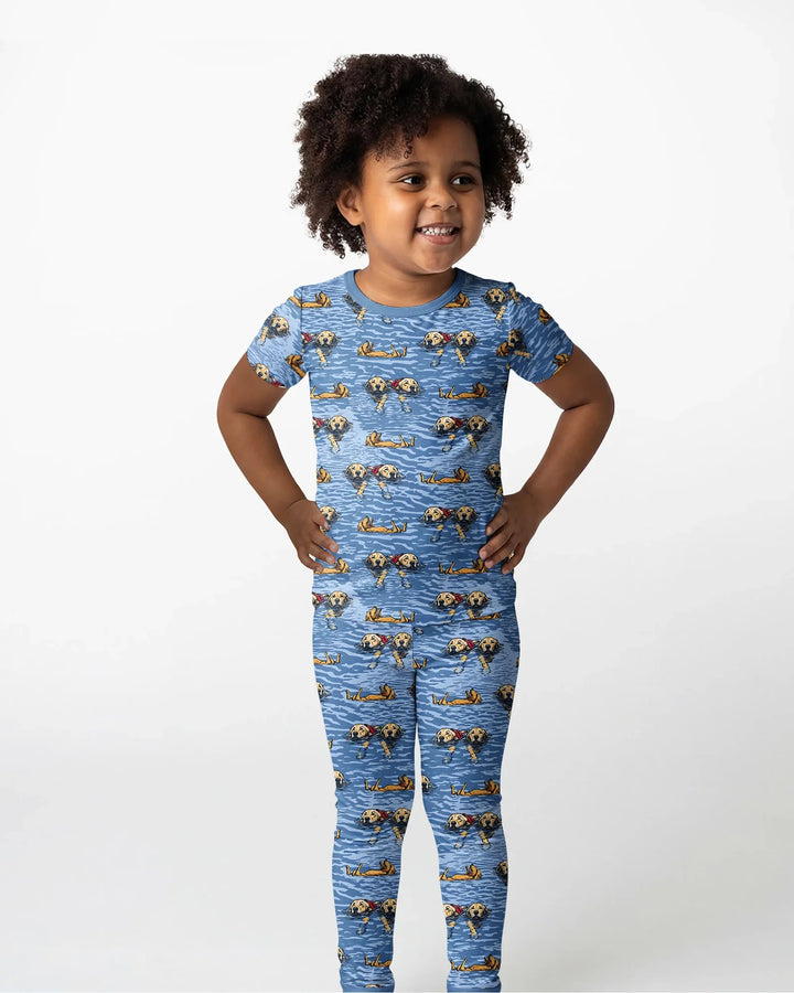 It's Lake Time Bamboo Two Piece Short Sleeve Pajama Set