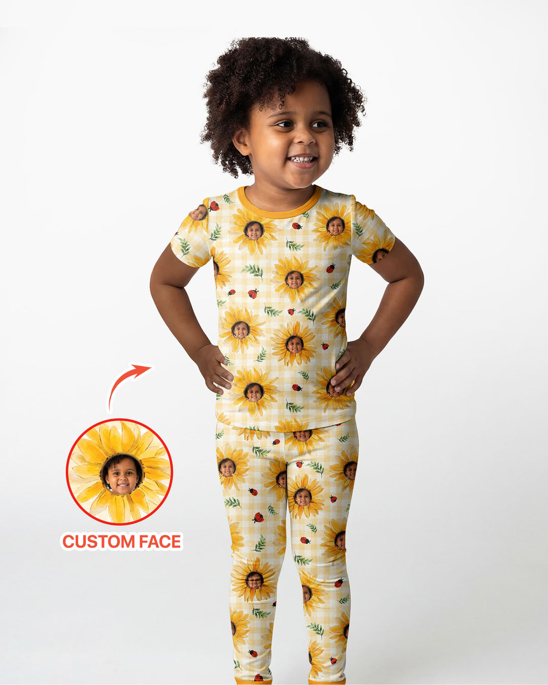 CUSTOM Template Bamboo Two Piece Short Sleeve Pyjamas Set