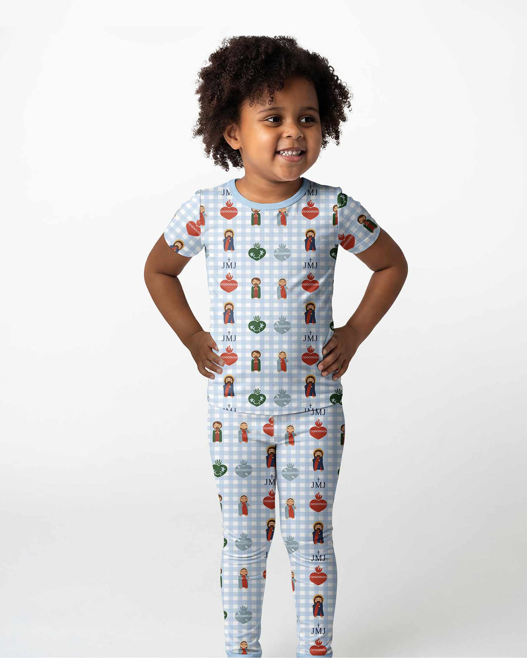 Holy Family Bamboo Two Piece Short Sleeve Pajama Set