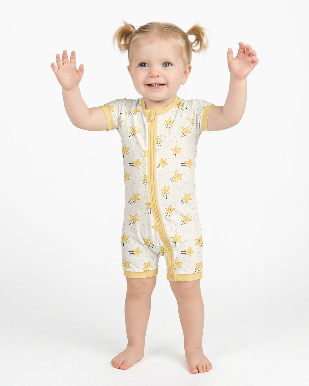 Happy Little Stars Family Matching Bamboo Shorty Zippy