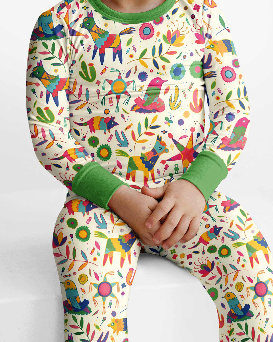 Template Bamboo Two Piece Long Sleeve Pyjamas Set