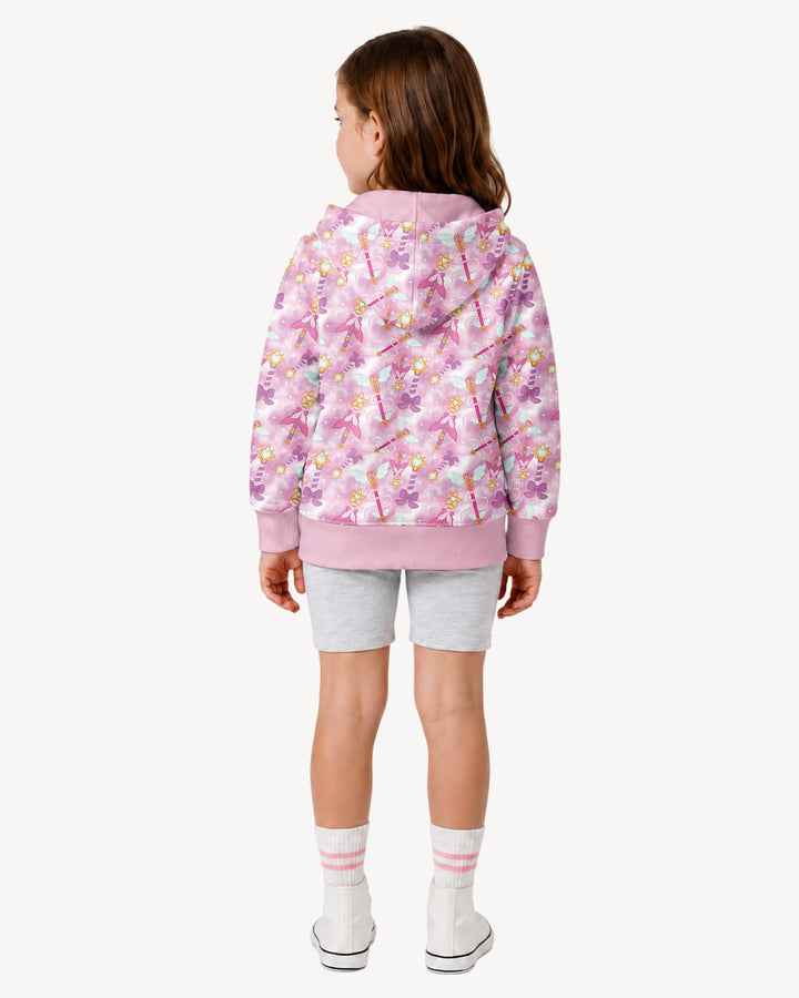 Kawaii Magical Girl Wand Bamboo Zip Hoodie
