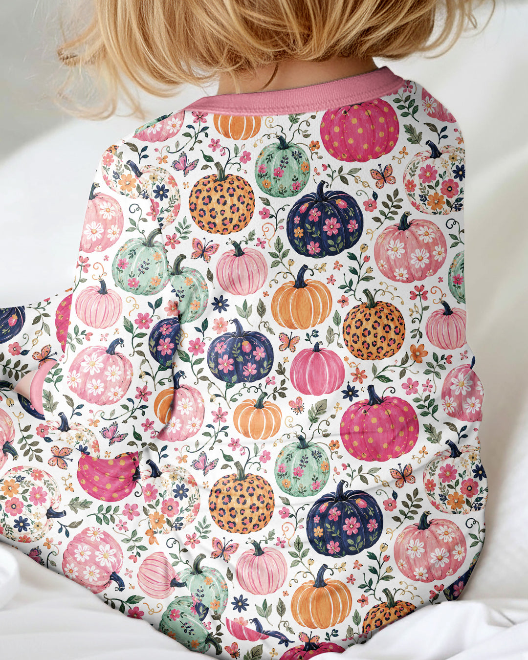 Floral Pumpkin Bamboo Convertible Zippy