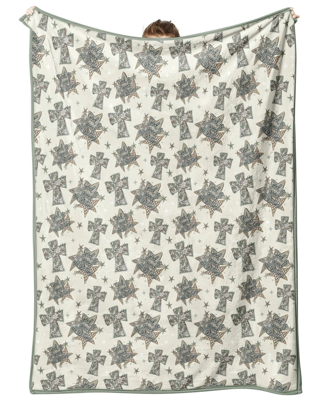 Camo God is Good Family Matching Bamboo Blanket