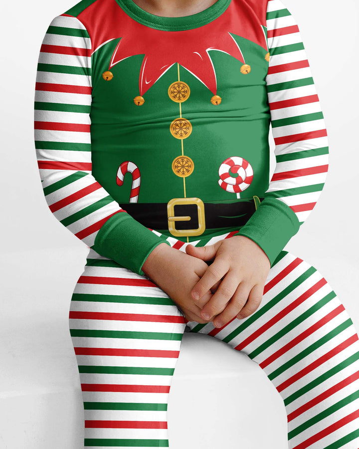Cutest Little Elf Bamboo Two Piece Long Sleeve Pajama Set