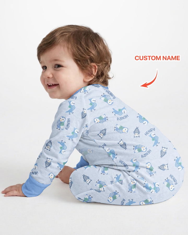 Custom Name Twin Owl Who's Who Bamboo Convertible Zippy