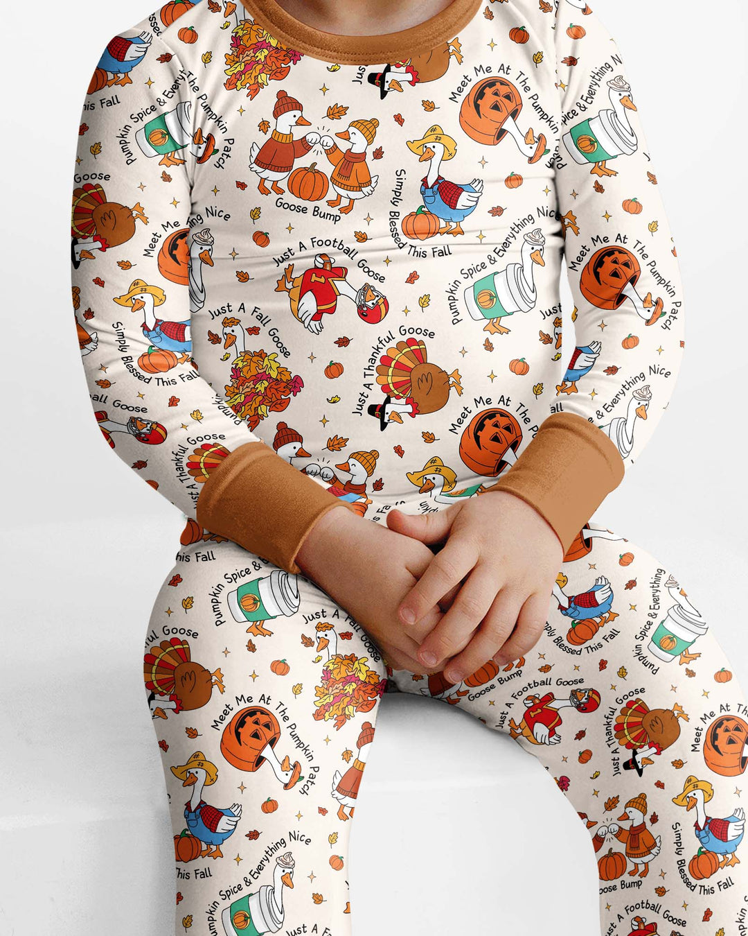 Template Bamboo Two Piece Long Sleeve Pyjamas Set
