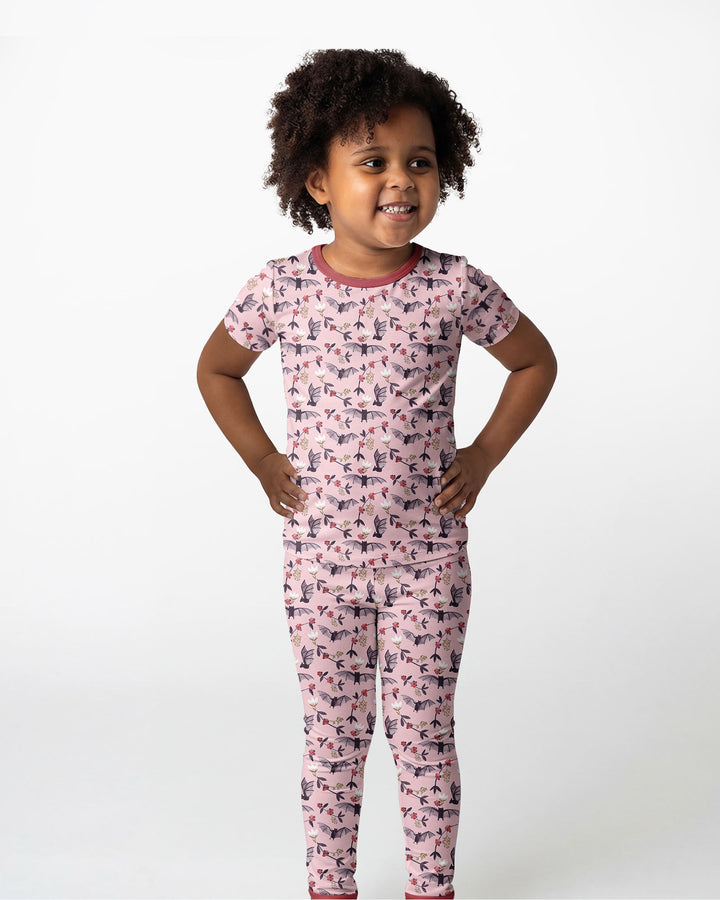 Fruit Bats Bamboo Two Piece Short Sleeve Pajama Set