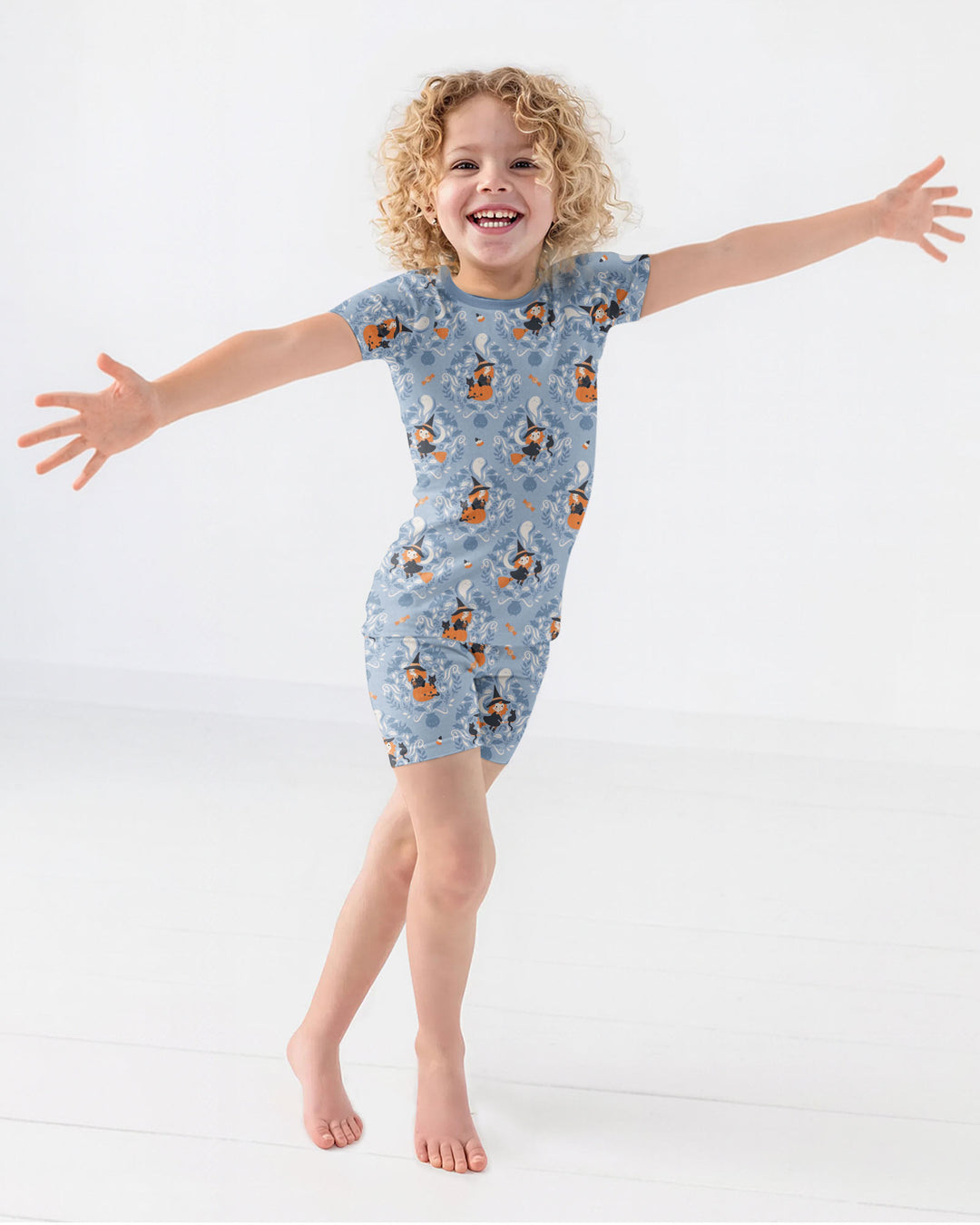 Sweet Witches Bamboo Two Piece Short Sleeve Shorts Pajama Set