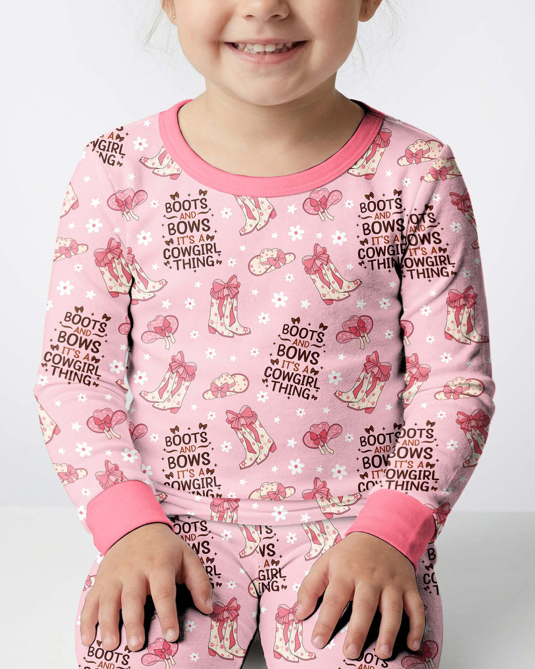 Template Bamboo Two Piece Long Sleeve Pyjamas Set