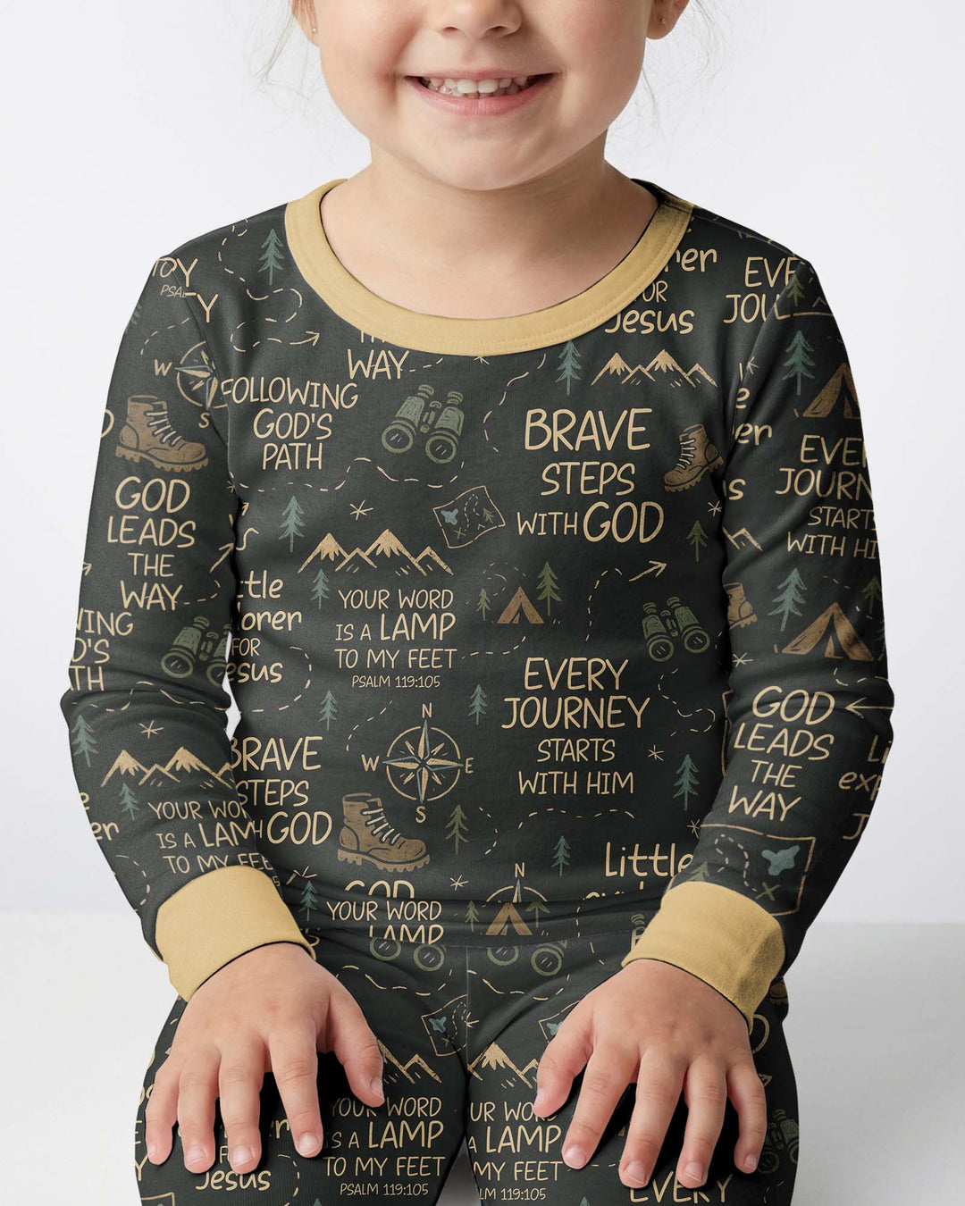 Template Bamboo Two Piece Long Sleeve Pyjamas Set