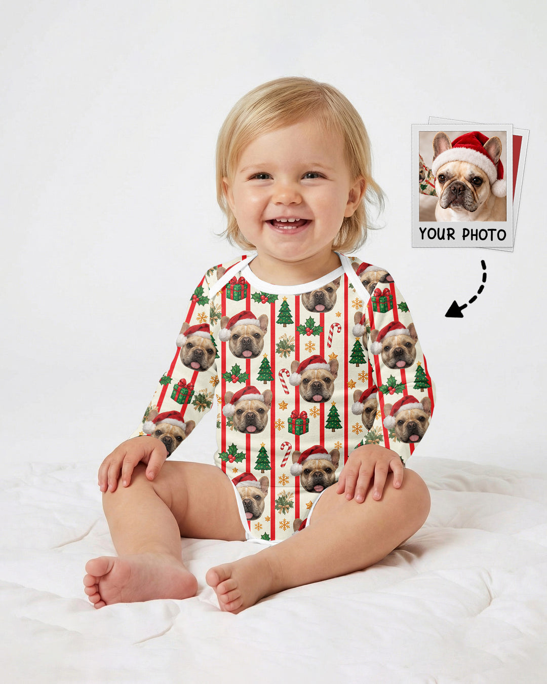 Santa Paws Cuddles Bamboo Bodysuit