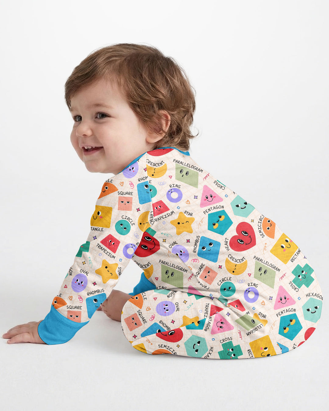Happy Shape Squad Family Matching Bamboo Convertible Zippy